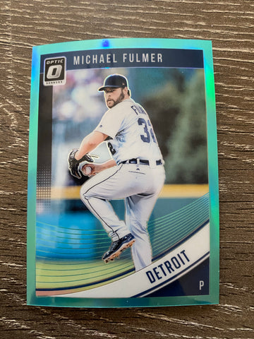 Michael Fulmer 2018 Panini Donruss Optic Baseball Card #111 Refractor Aqua /299