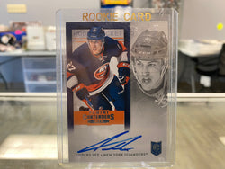 2013-14 Panini Playoff Contenders Rookie Ticket Anders Lee #154 Rookie Auto RC
