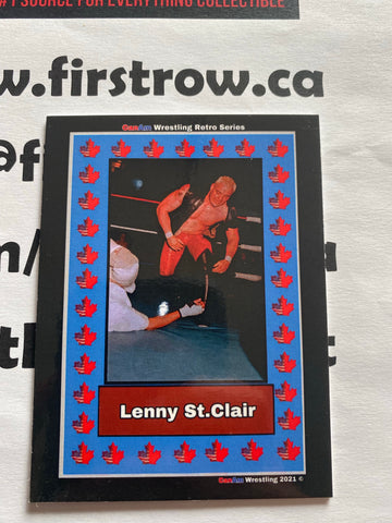 Lenny St. Clair aka Dr. Luther 2021 CanAm Wrestling Retro Series Card