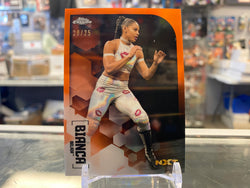 2020 Topps Chrome WWE #72 Bianca Belair RC Orange Refractor /25