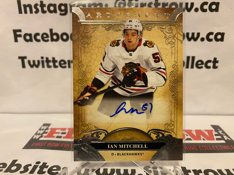 Ian Mitchell 2020-21 Artifacts ROOKIE AUTO RC BLACKHAWKS REDEMPTION #XIV
