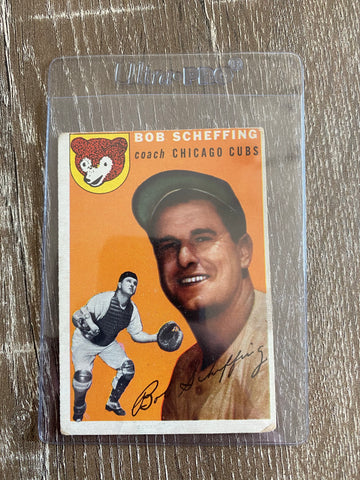 Bob Scheffing 1954 Topps Baseball #76 Low Grade