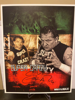 Super Crazy Autographed WrestleMAX! 8x10 Photo - First Row Collectibles