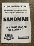 SANDMAN AUTOGRAPHED LIMITED EDITION TRADING CARD