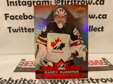 Darcy Kuemper 2021-22 Upper Deck Tim Hortons Team Canada #3
