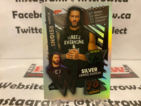 Topps WWE Slam Attax 2021 - Roman Reigns Silver! Limited Edition! LE5S