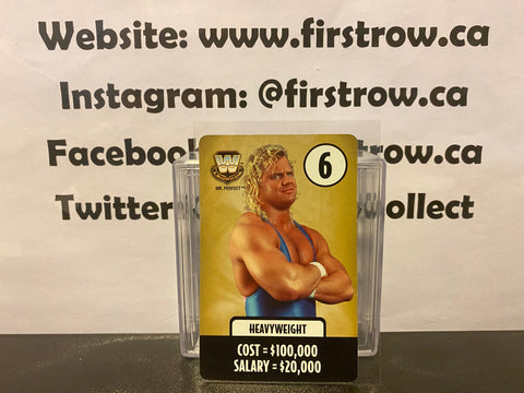 Mr. Perfect 2007 Specialty Board Games WWE 3rd Edition Board Game Card