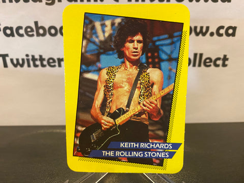 Keith Richards 1985 AGI Rock Star Concert Cards #102