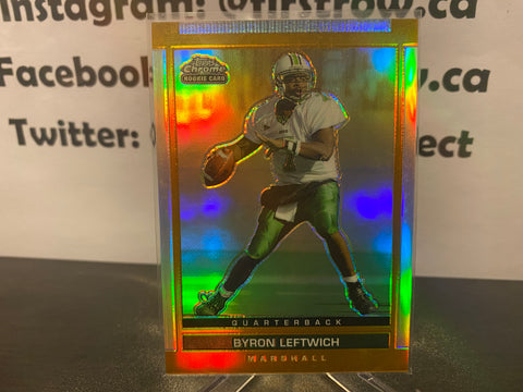 Byron Leftwich 2003 Topps DP&P Chrome Gold Refractor #150 Rookie