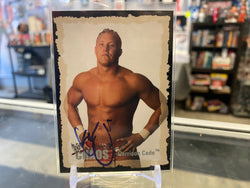 Garrison Lance Cade signed 2004 WWE Fleer Wrestling Card