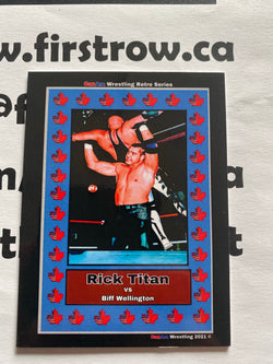 Rick Titan 2021 CanAm Wrestling Retro Series Card - First Row Collectibles