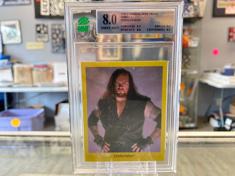 Undertaker 1998 Cardinal WWF Trivia Series 2 Graded MNT 8.0