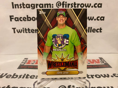 2019 Topps Wwe Road To WrestleMania WrestleMania 35 Roster John Cena #WM5