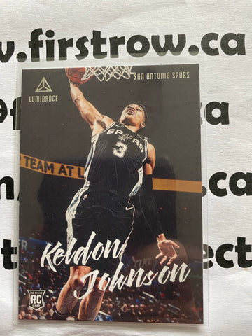 Keldon Johnson 2019-20 Panini Luminance NBA Rookie #140 RC