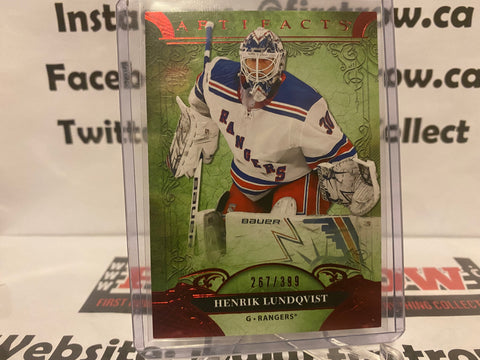 Henrik Lundqvist 2020-21 Upper Deck Artifacts Stars Ruby /399 #141