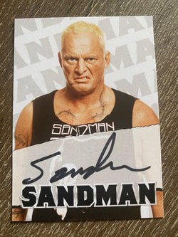 SANDMAN AUTOGRAPHED LIMITED EDITION TRADING CARD