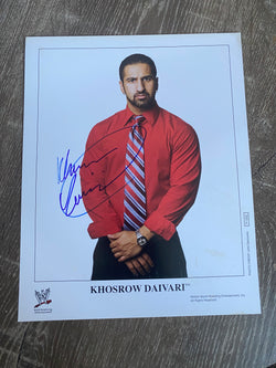 Khosrow Daivari signed WWE 8x10 Promo Photo WWF