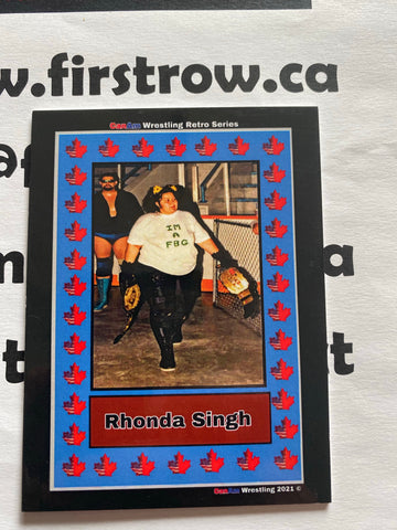 Rhonda Singh 2021 CanAm Wrestling Retro Series Card