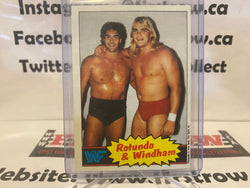 1985 Topps WWF Mike Rotundo & Barry Windham Card #18 Rookie RC