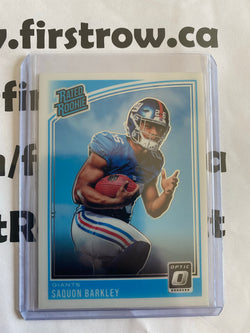 Saquon Barkley 2018 Donruss Optic Rated Rookie #156 RC - First Row Collectibles