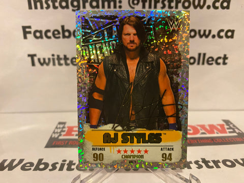 2016 Topps WWE Slam Attax Takeover Champion AJ Styles #1