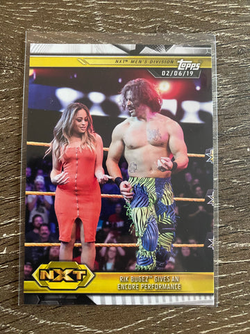 Rik Bugez Gives an Encore Performance 2019 Topps WWE NXT #76