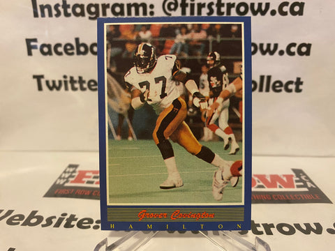 Grover Covington 1988 Jogo CFL card #40 Hamilton Tiger-Cats  Johnson C. Smith U