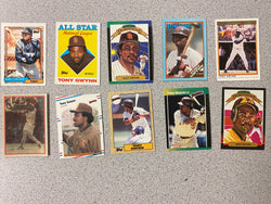 Tony Gwynn 10 Baseball Card Lot