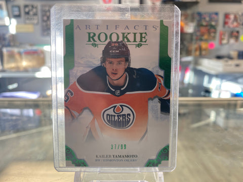 2017-18 Upper Deck Artifacts KAILER YAMAMOTO #RED192 Rookie /99 Emerald Oilers