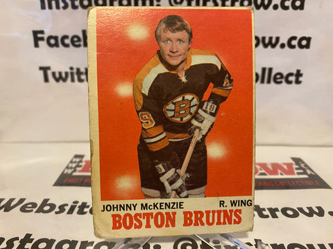 1970-71 Topps Johnny McKenzie #6 Boston Bruins