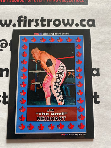 Jim “The Anvil” Neidhart 2021 CanAm Wrestling Retro Series Card - First Row Collectibles