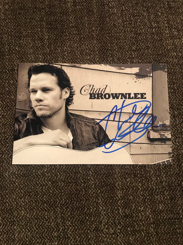 Chad Brownlee Autograph 4x6 Photo