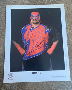 Rosey signed WWE 8x10 Promo Photo WWF