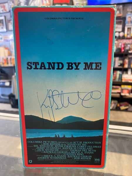 Kiefer Sutherland signed Stand By Me VHS