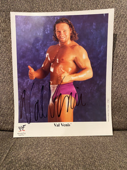 Val Venis signed 8x10 Wrestling Photo WWE