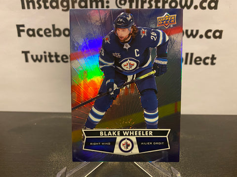 Blake Wheeler 2021-22 Upper Deck Tim Hortons Hockey Card #103