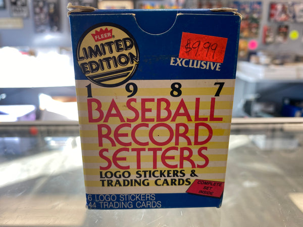 1987 Fleer Baseball - Record Setters Factory Set (44 )Cards (6) Stickers