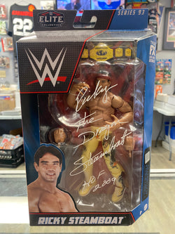 Ricky The Dragon Steamboat signed WWE Elite Action Figure