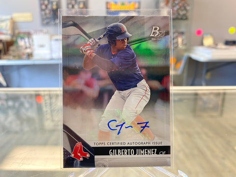 2021 Bowman Platinum Top Prospects Auto Gilberto Jimenez #TOP-1 Auto