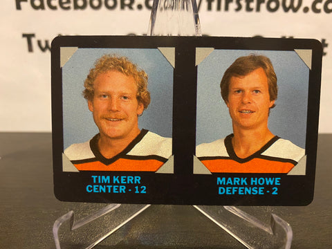 Tim Kerr & Mark Howe 1985 7-11 Hockey Card