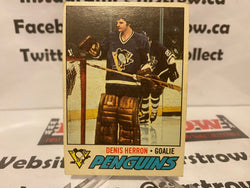 1977-78 O-Pee-Chee Denis Herron Pittsburgh Penguins #119