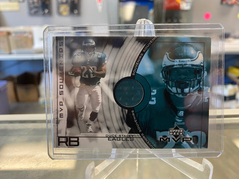 2002 Upper Deck MVP Souvenirs Duce Staley #SS-DS