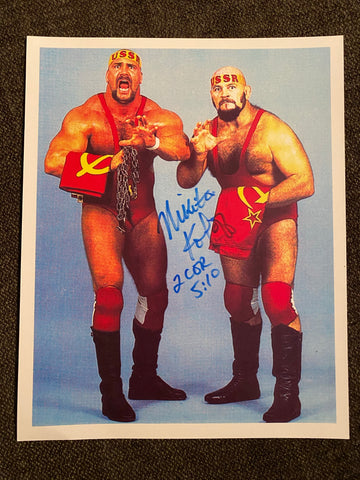 Nikita Koloff Autographed 8x10 Wrestling Photo