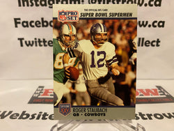 1990 Pro Set Super Bowl Supermen Roger Staubach #37