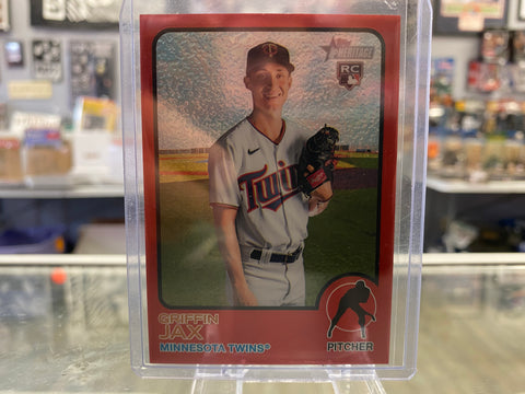 GRIFFIN JAX RC 2022 TOPPS HERITAGE CHROME RED REFRACTOR /573 TWINS #268