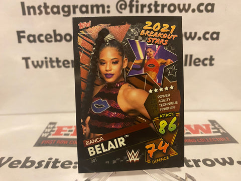 Topps Slam Attax 2021 Bianca Belair 2021 Breakout Stars #301