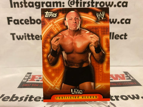 2006 Topps WWE Insider Restricted Access Vito #70 Rookie RC