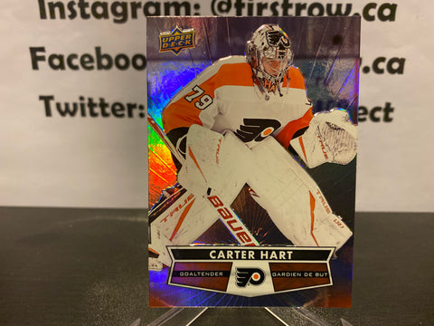 Carter Hart 2021-22 Upper Deck Tim Hortons Hockey Card #79