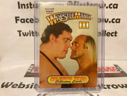 RARE Vintage 1993 WWF Coliseum Video Wrestlemania III Card Hulk Hogan vs. Andre The Giant