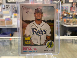 2022 Topps Heritage Wander Franco Rookie Card RC Tampa Bay Rays #347